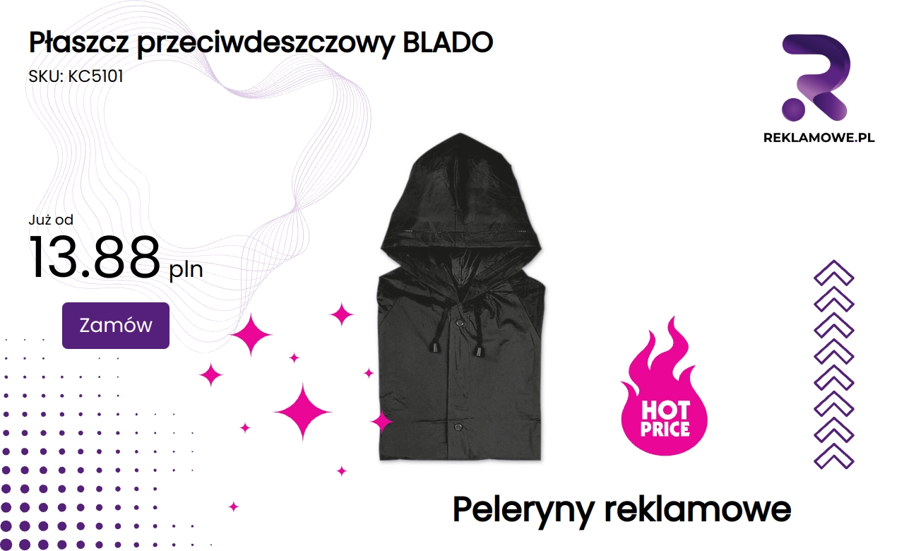 Płaszcz przeciwdeszczowy BLADO w kolorach zieleni