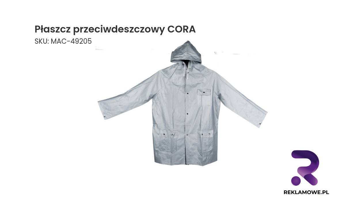 Płaszcz przeciwdeszczowy CORA – lekki i wodoodporny płaszcz na deszcz